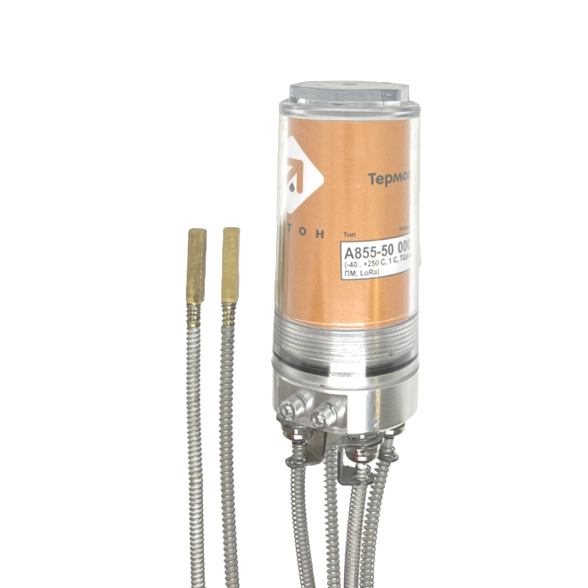 Модификация с двумя преобразователями температуры для крепления на поверхность/трубу