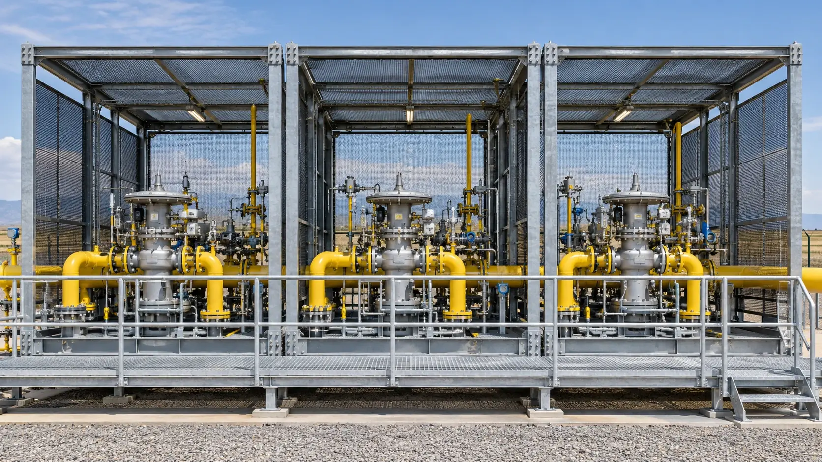 Модульная система над газовым узлом измерения