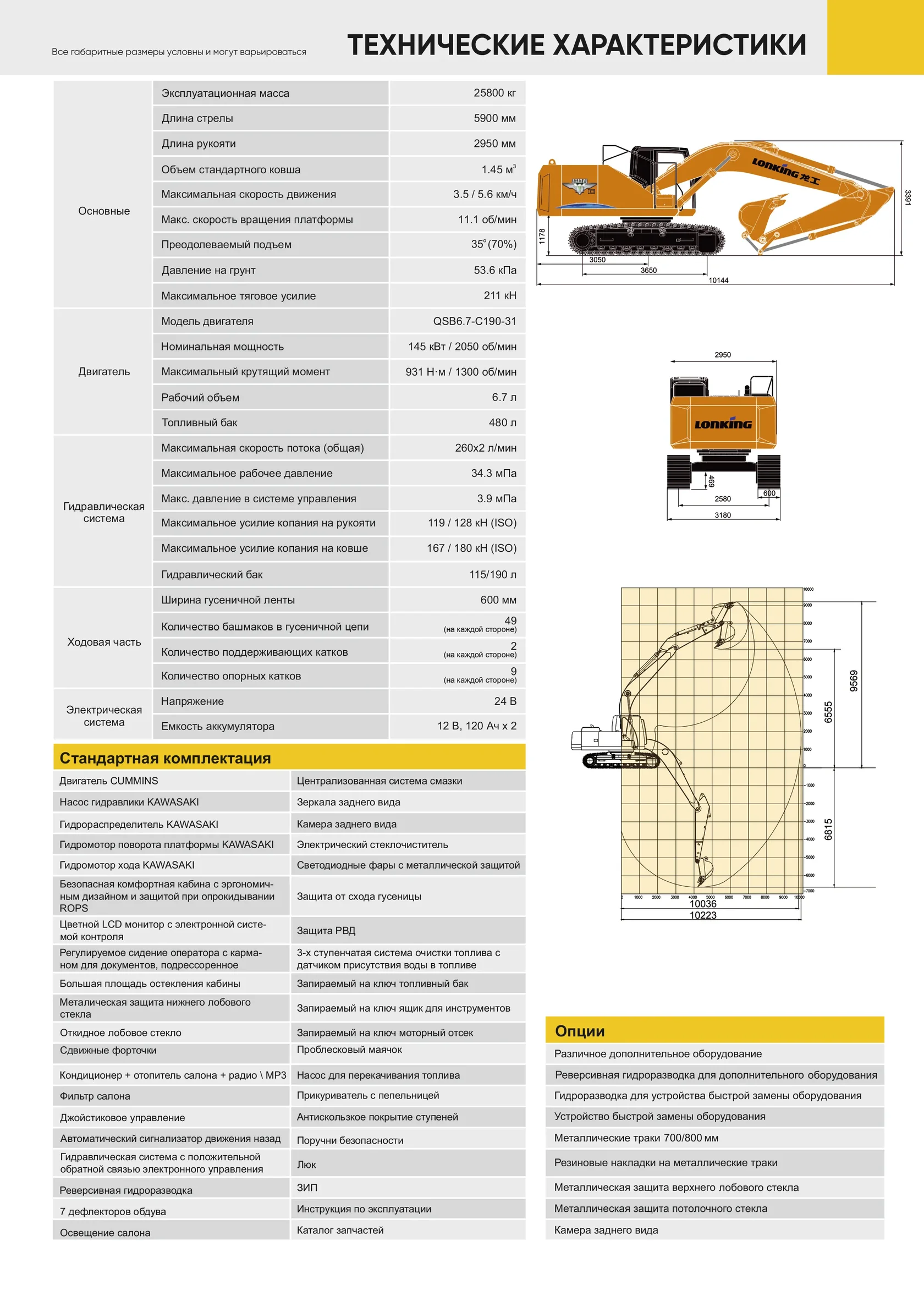 Гусеничный экскаватор LONKING CDM 6245F