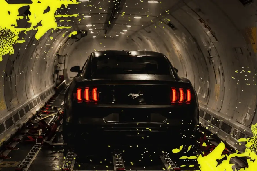Ford Mustang, доставленный в сервис Кластер51 самолётом из Норильска