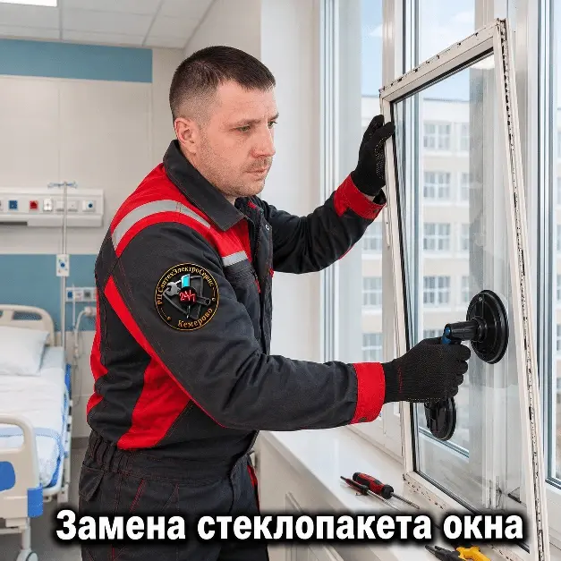 замена стеклопакета пластикового окна