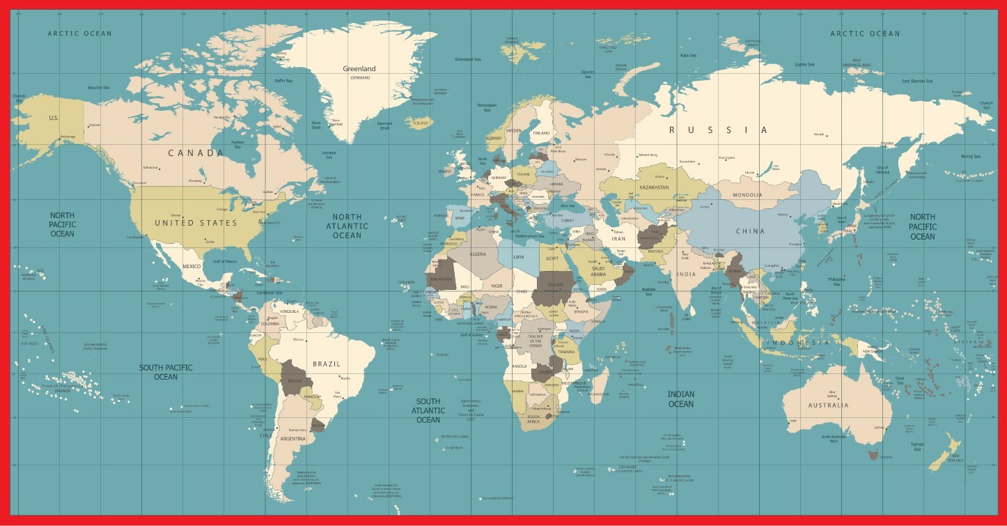 мировой карта фото