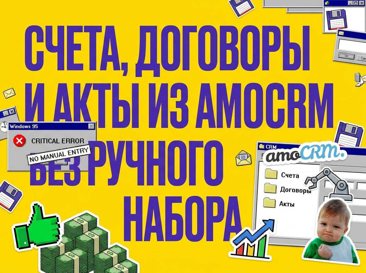 Документы из amoCRM без ручного набора