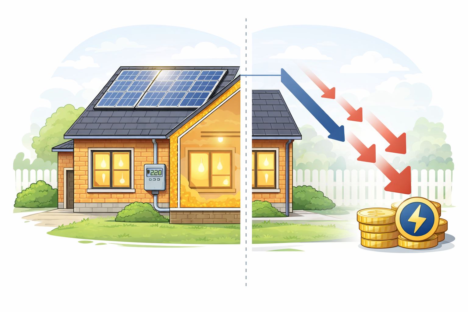 Способы снижения расходов на электроэнергию в частном доме — утепление, LED, солнечные панели