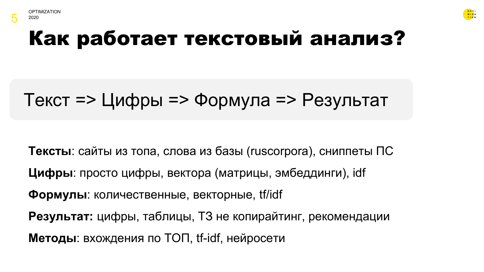 Как работает текстовый анализ