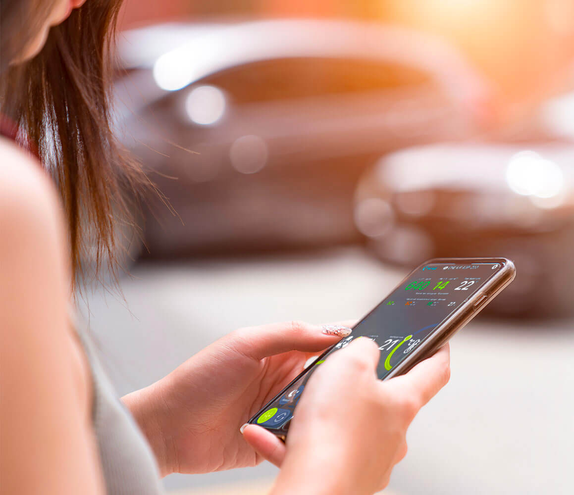 Ballu ONEAIR upravlenie s telefona