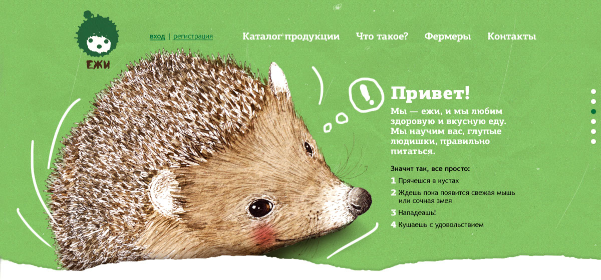 Ежу сайт