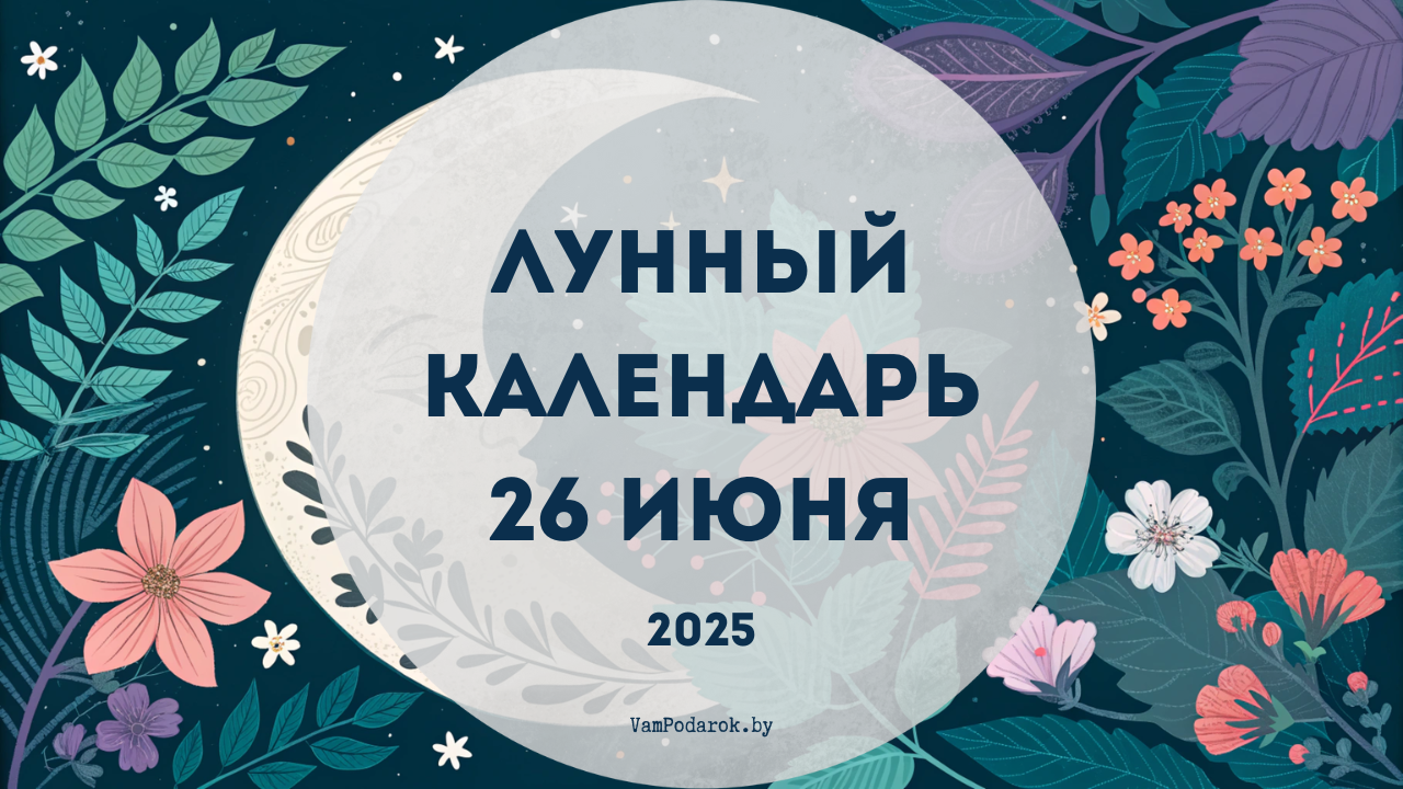 Лунный календарь на 26 июня 2025 года
