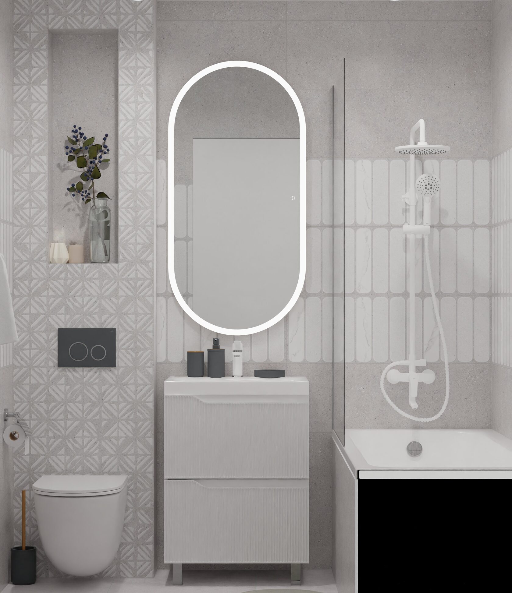 Modern bathroom design project 1