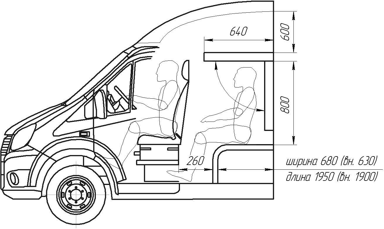 Схема кузова газель некст