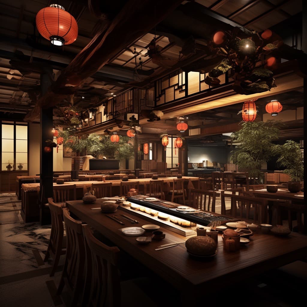 Основные приемы в дизайне японских ресторанов