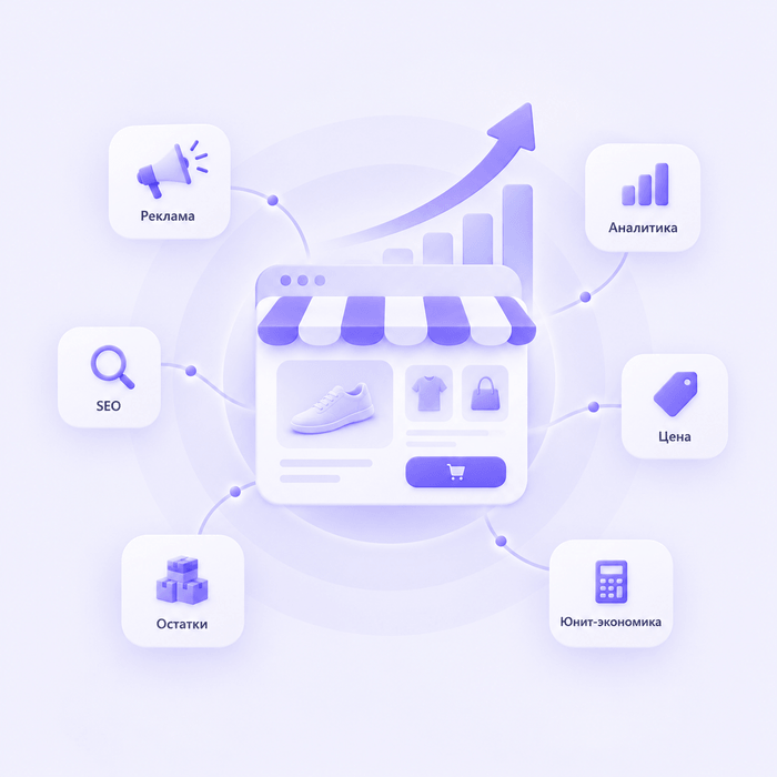 Связь рекламы, аналитики, SEO, цены, остатков и юнит-экономики с ростом магазина