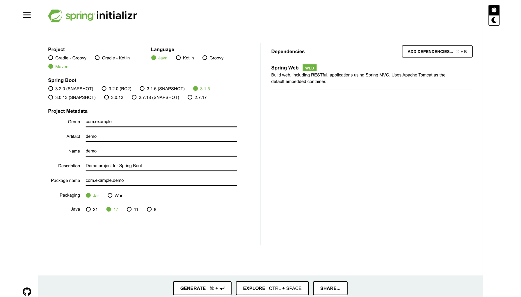 Spring Boot and MVC 1 часть