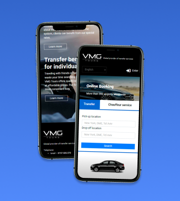 VMG tours Online Booking — Разработка сайтов