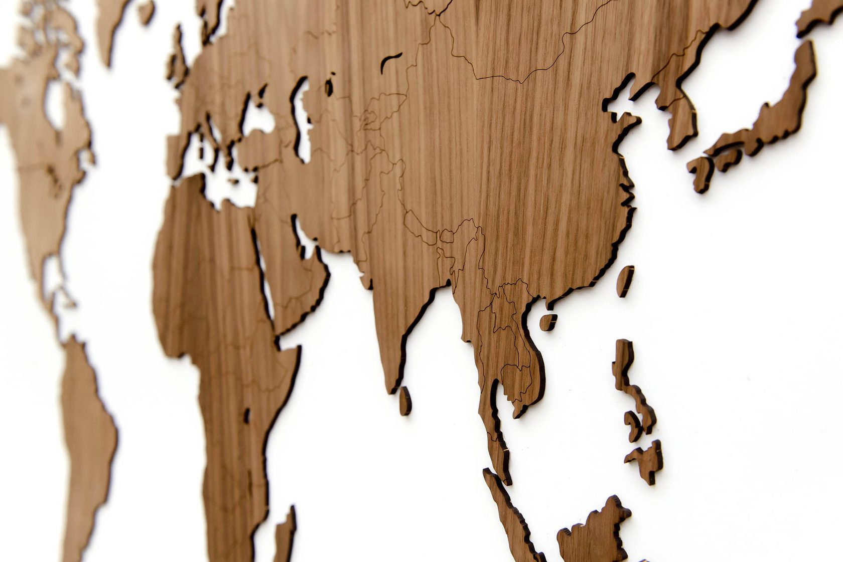 Карта мира из дерева Map Wall decoration