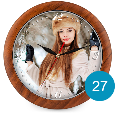 модель пластиковых часов 27