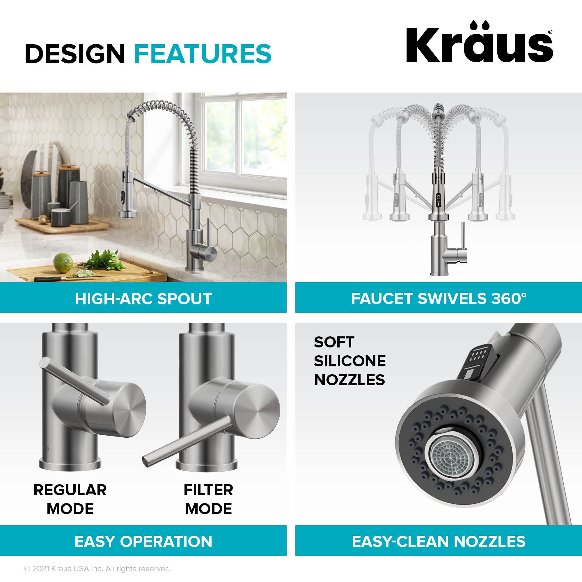 Кухонний змішувач Kraus KFF-1610SFS - изображение 16