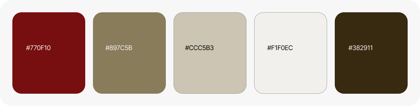 Цвета используемые в разработке многостраничного сайта