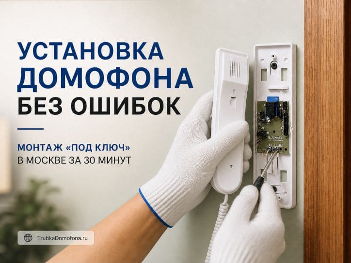Профессиональная установка трубки домофона в квартире: подбор оборудования и монтаж под ключ