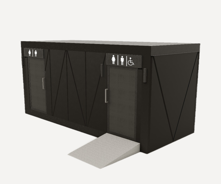 Автономные уличные туалетные модули для парка