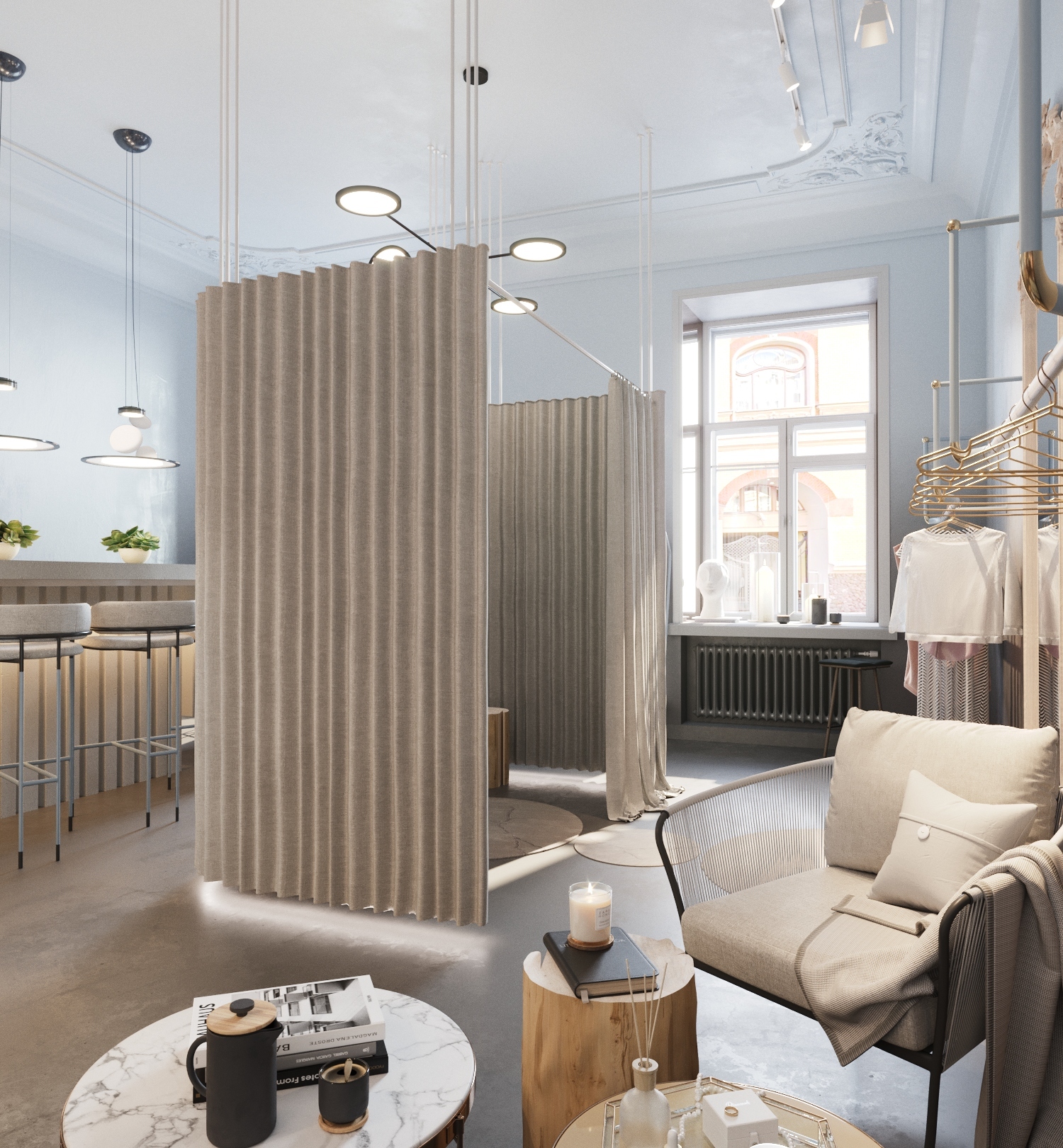 Commercial. Interior design atelier