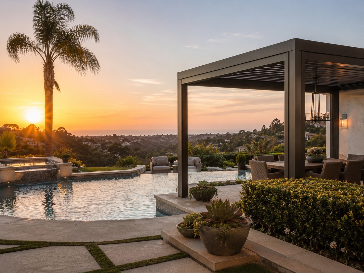 pergola company in Laguna Niguel installing aluminum pergola and patio cover solutions