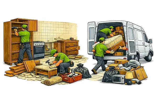 вывоз и разбор кухни