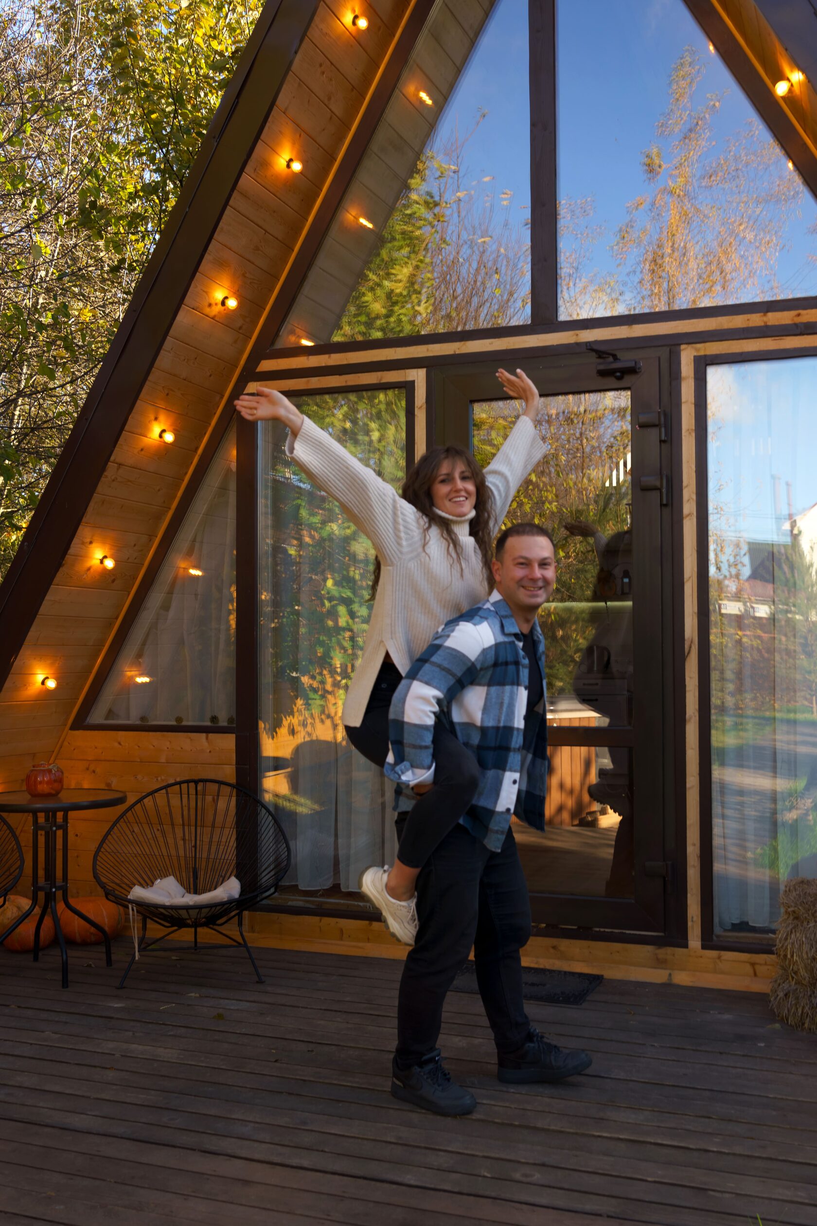 Второй день свадьбы в глэмпинге Aframe Happy