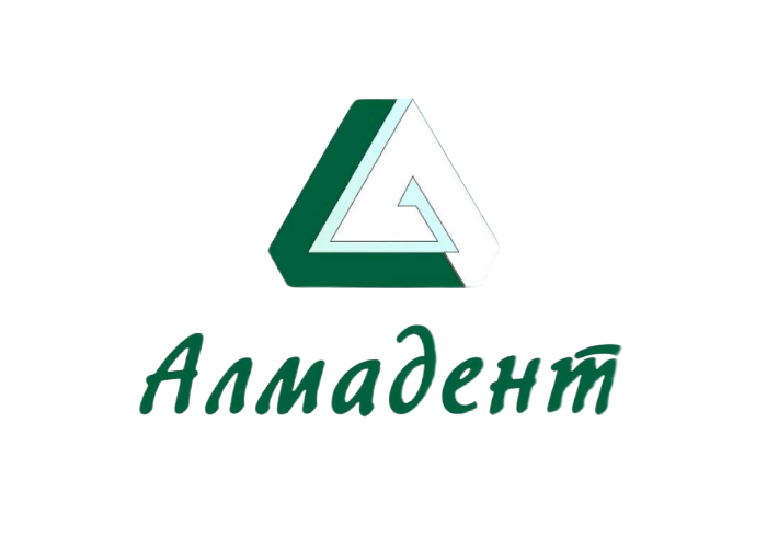 Логотип стоматологической клиники Алмадент