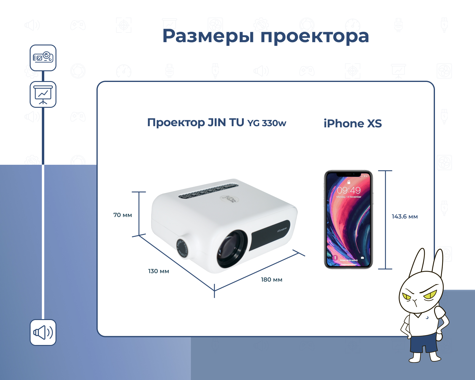 Проектор JIN TU YG 330