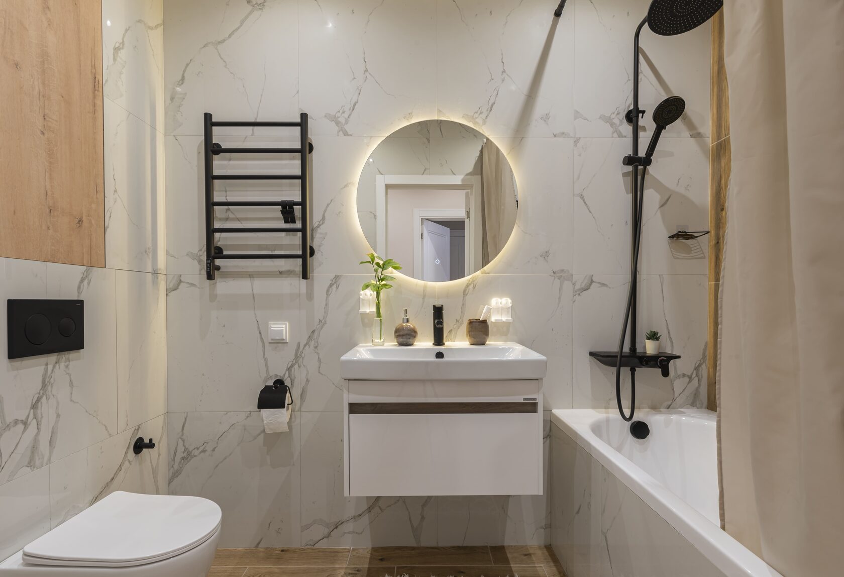 Ремонт трёхкомнатной квартиры — зонирование, современные материалы, smart-освещение