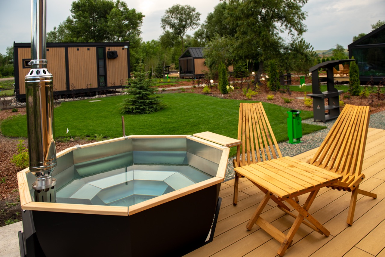 Банный чан у каждого дома