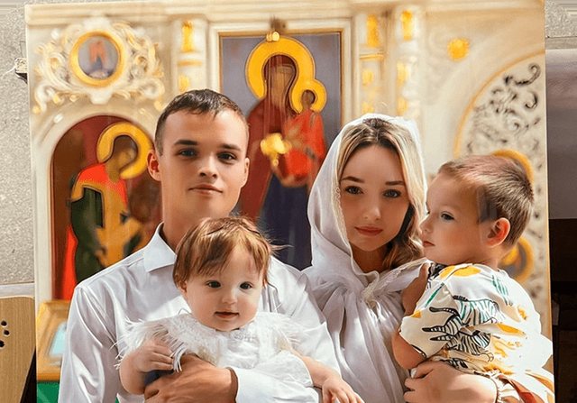 Семейный портрет Андрея на металле