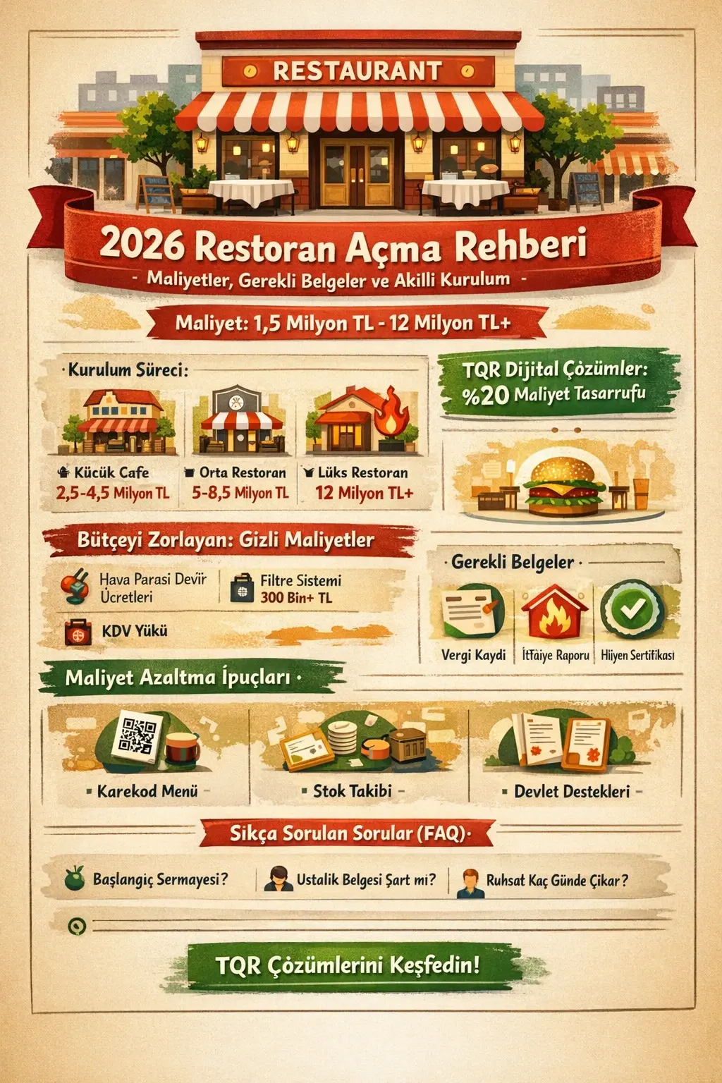 restoran açma maliyeti