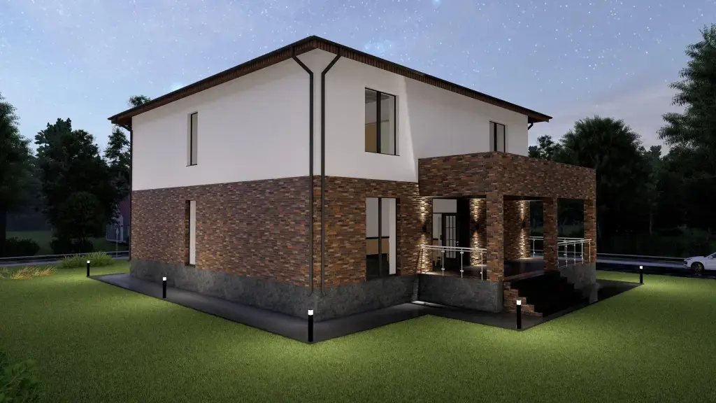 Индивидуальный двухэтажный дом 338 м²: изображение 3