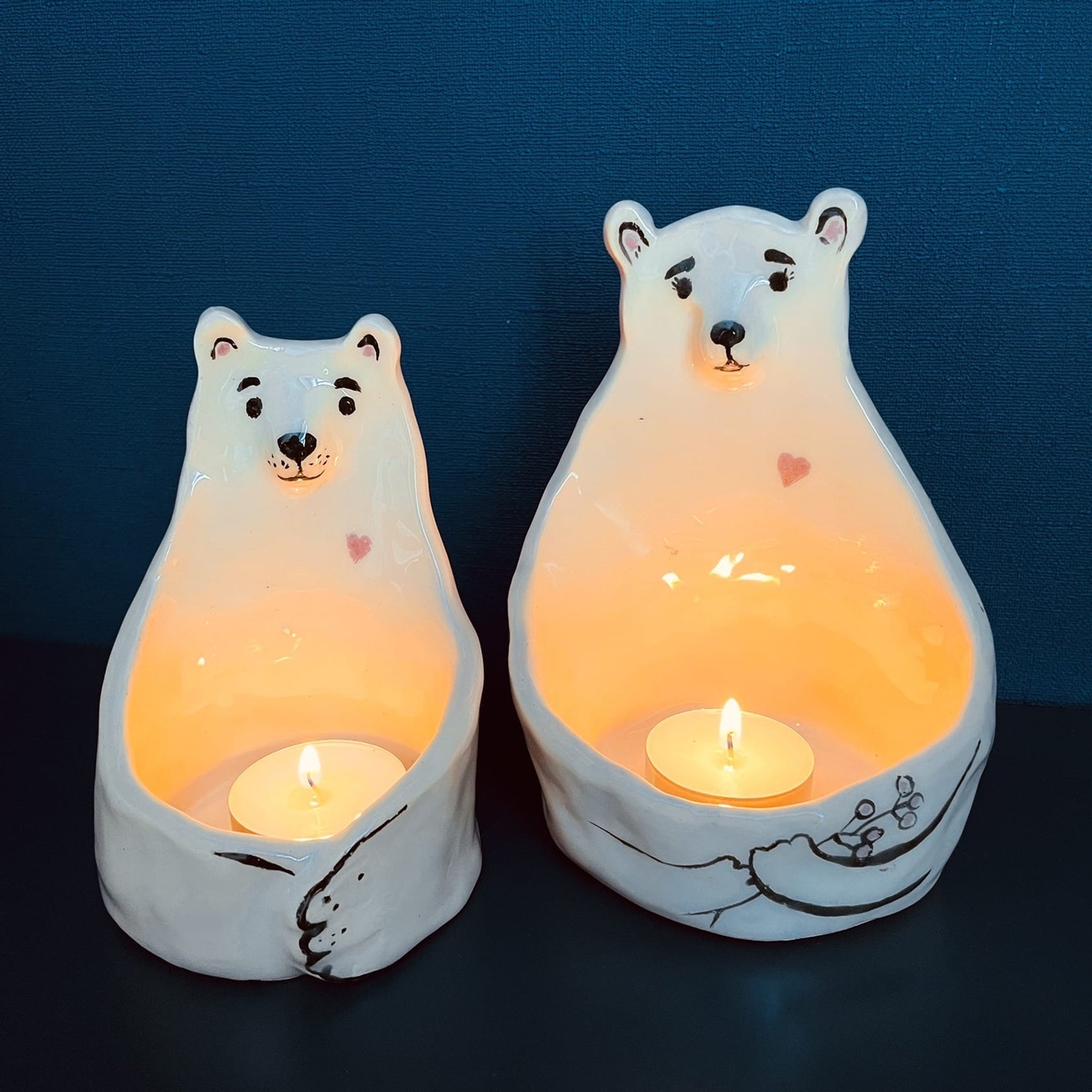 handmade clay candle holders, stylish pottery making Toronto project