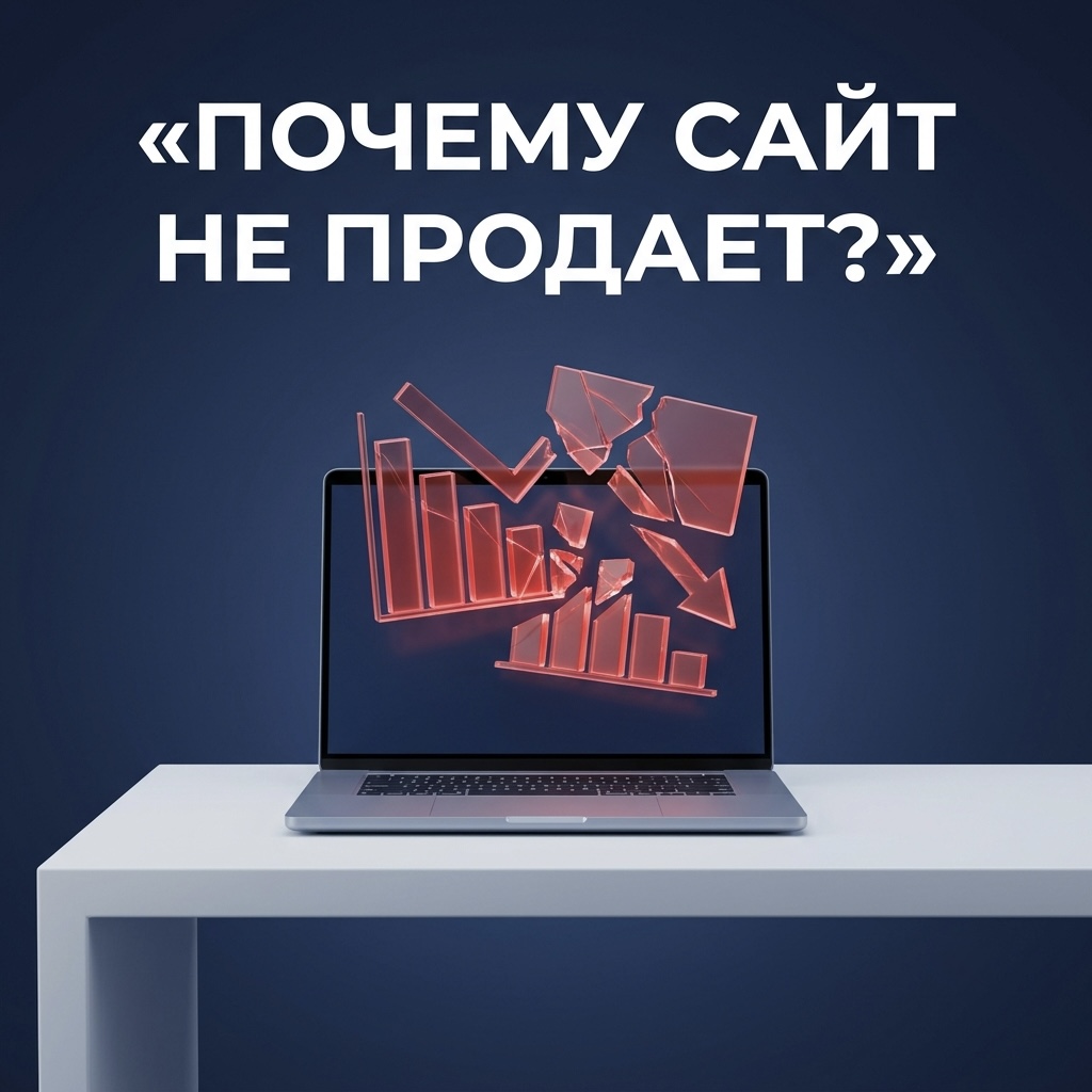 Иллюстрация отсутствия клиентов и заявок на новом сайте после разработки