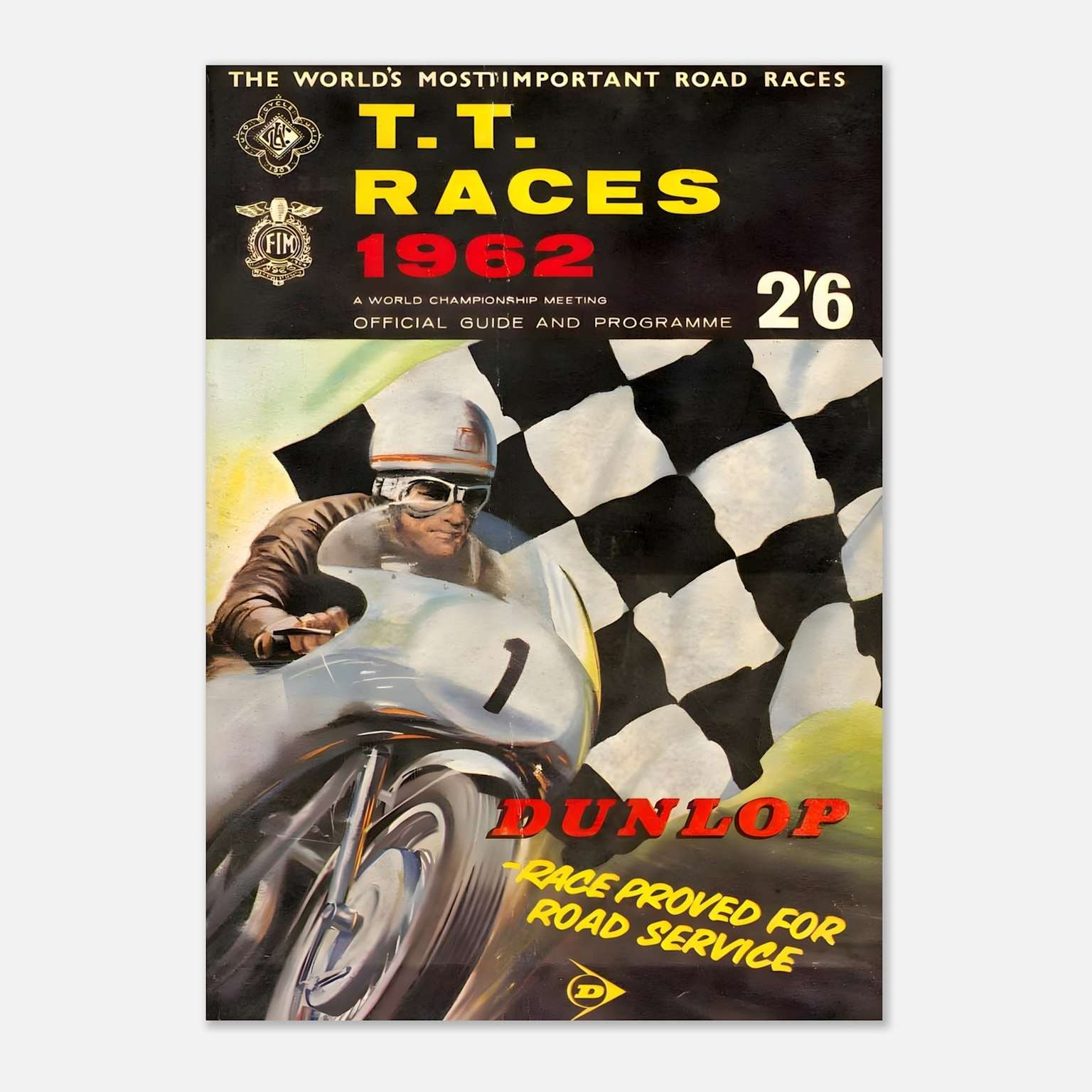 Официальная программа гонок T.T. Races 1962 года