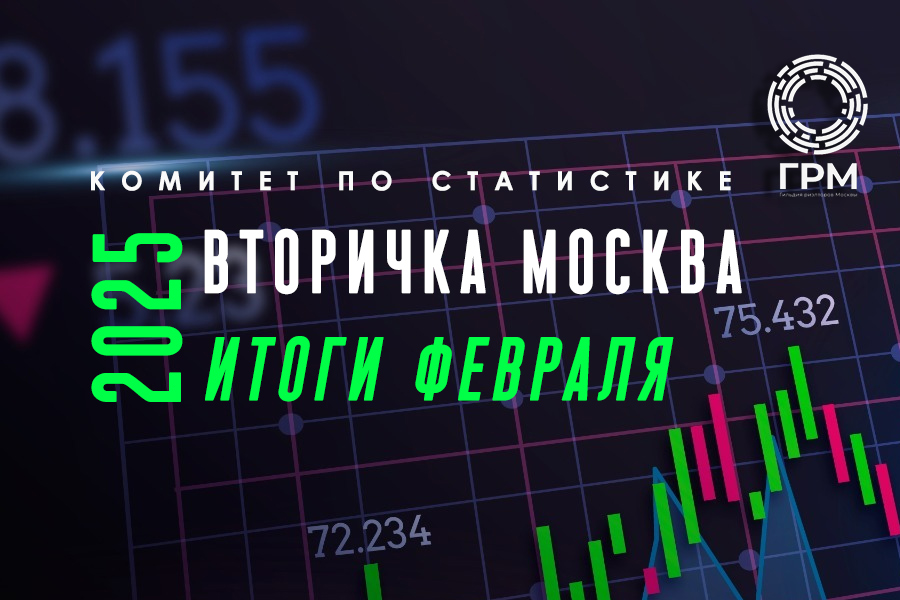 Рынок вторичного жилья Москвы в феврале 2025 года: средняя цена преодолела отметку в 300 000 руб. за 1 кв. м