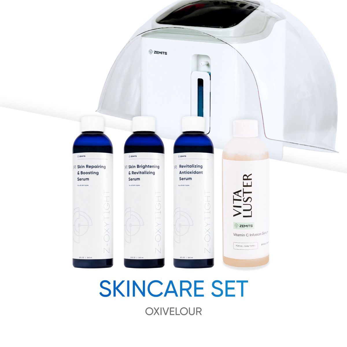 Skincare set Zemits OxiVelour Esthetic Spa Equipment for sale