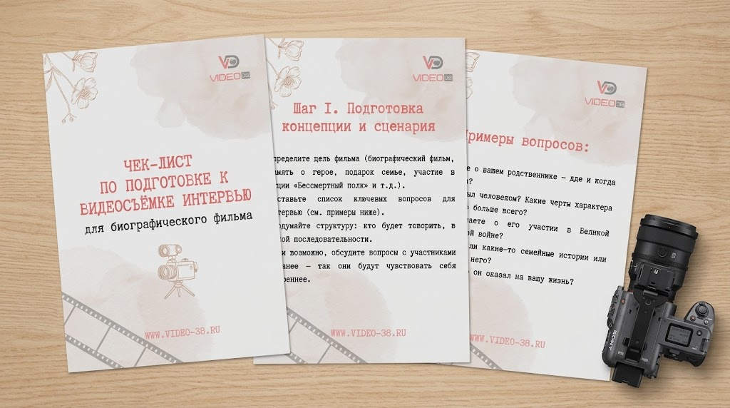 Чек-лист по видеосъемке интервью