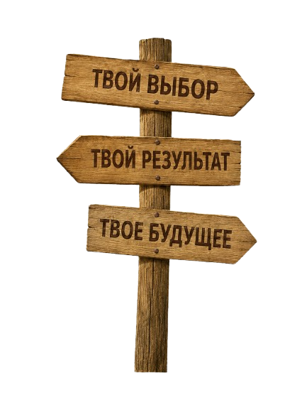 Твой выбор — твой результат — твоё будущее
