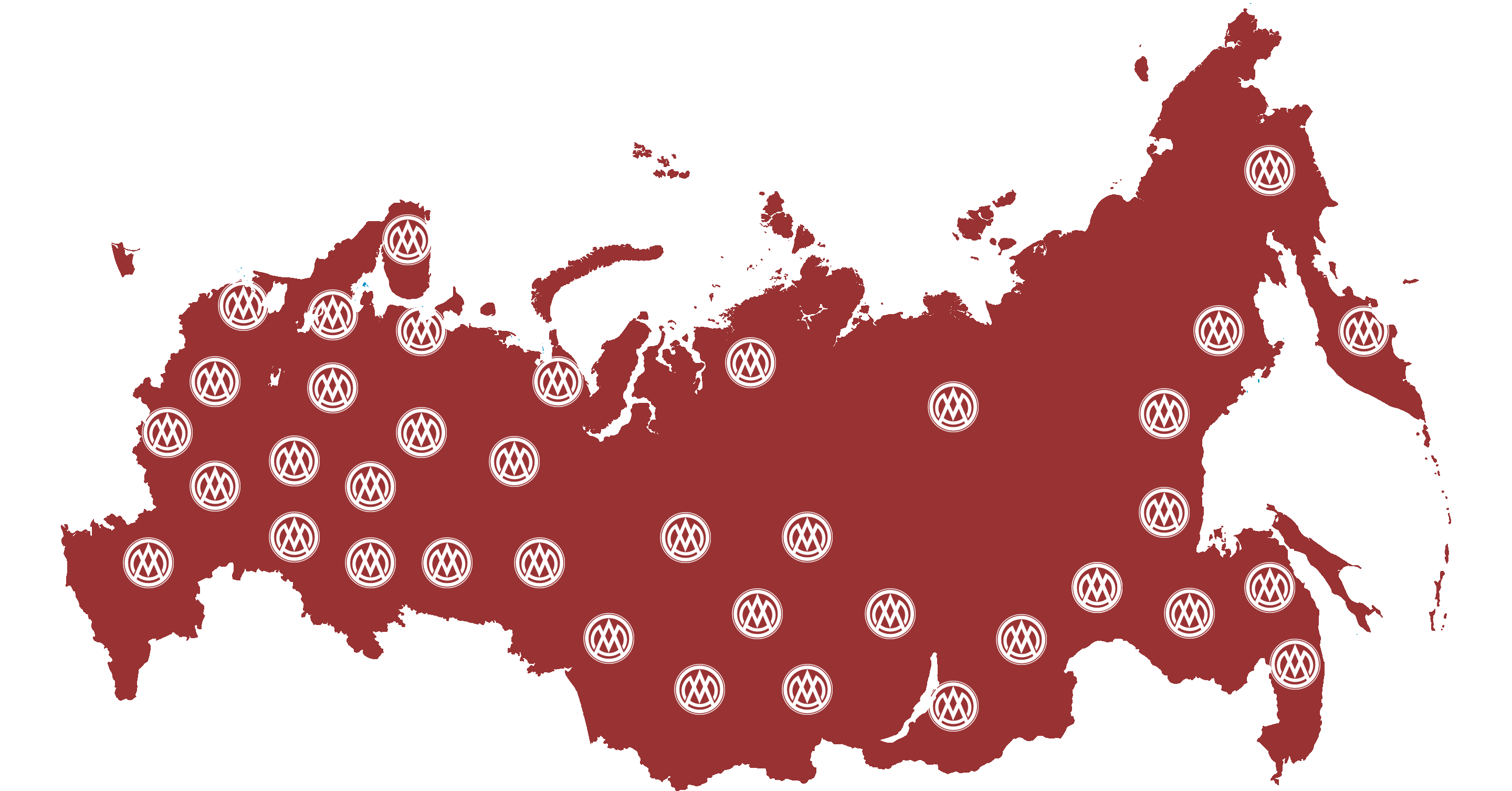 Карта доставки по России и СНГ