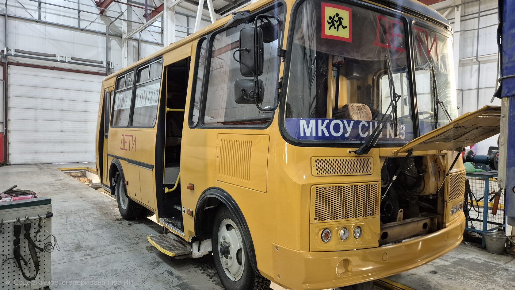 Ремонт школьного автобуса ПАЗ