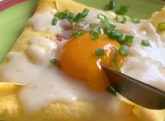 омлет конвертиком с начинкой