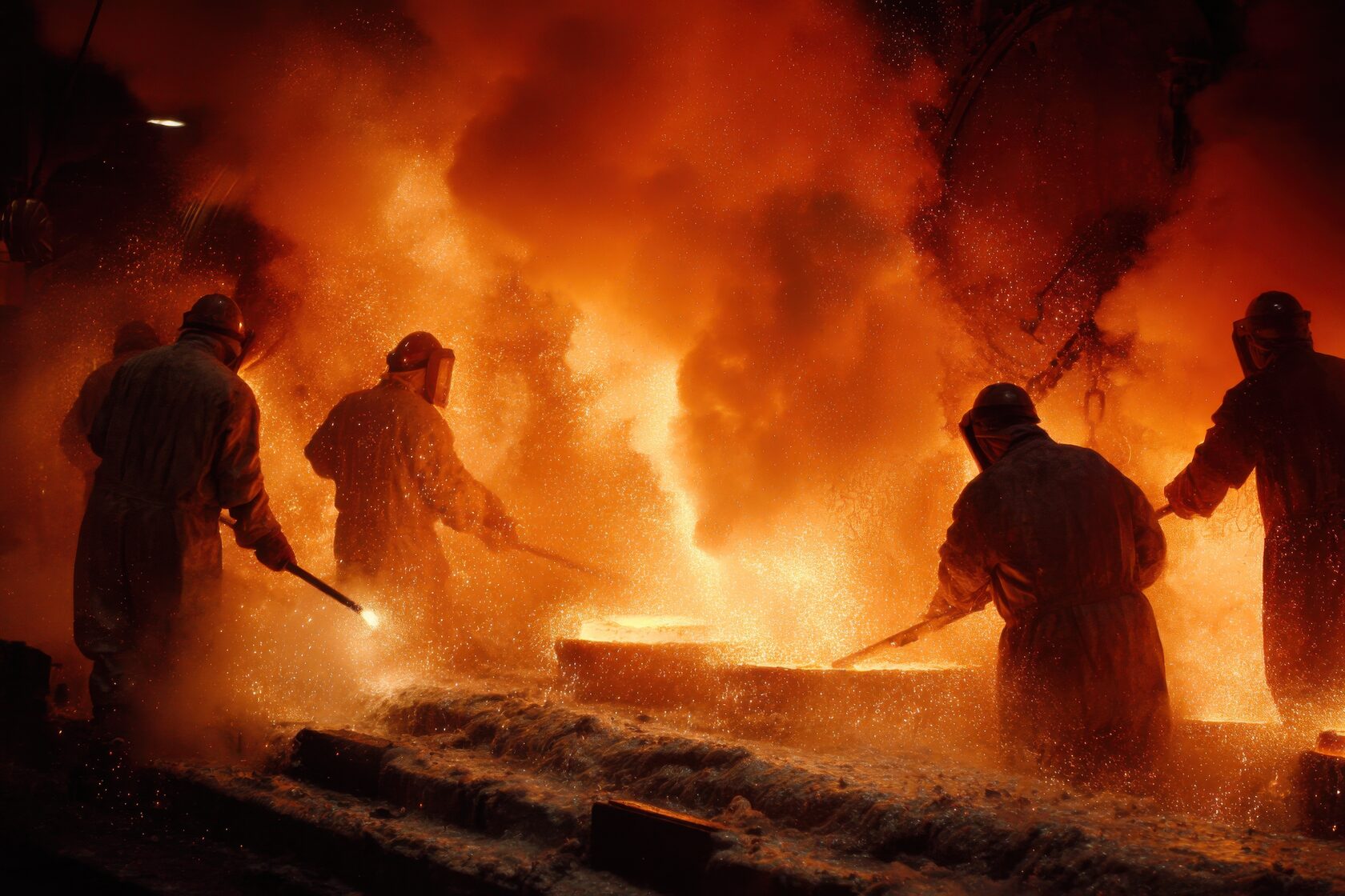 Engineers at an industrial plant