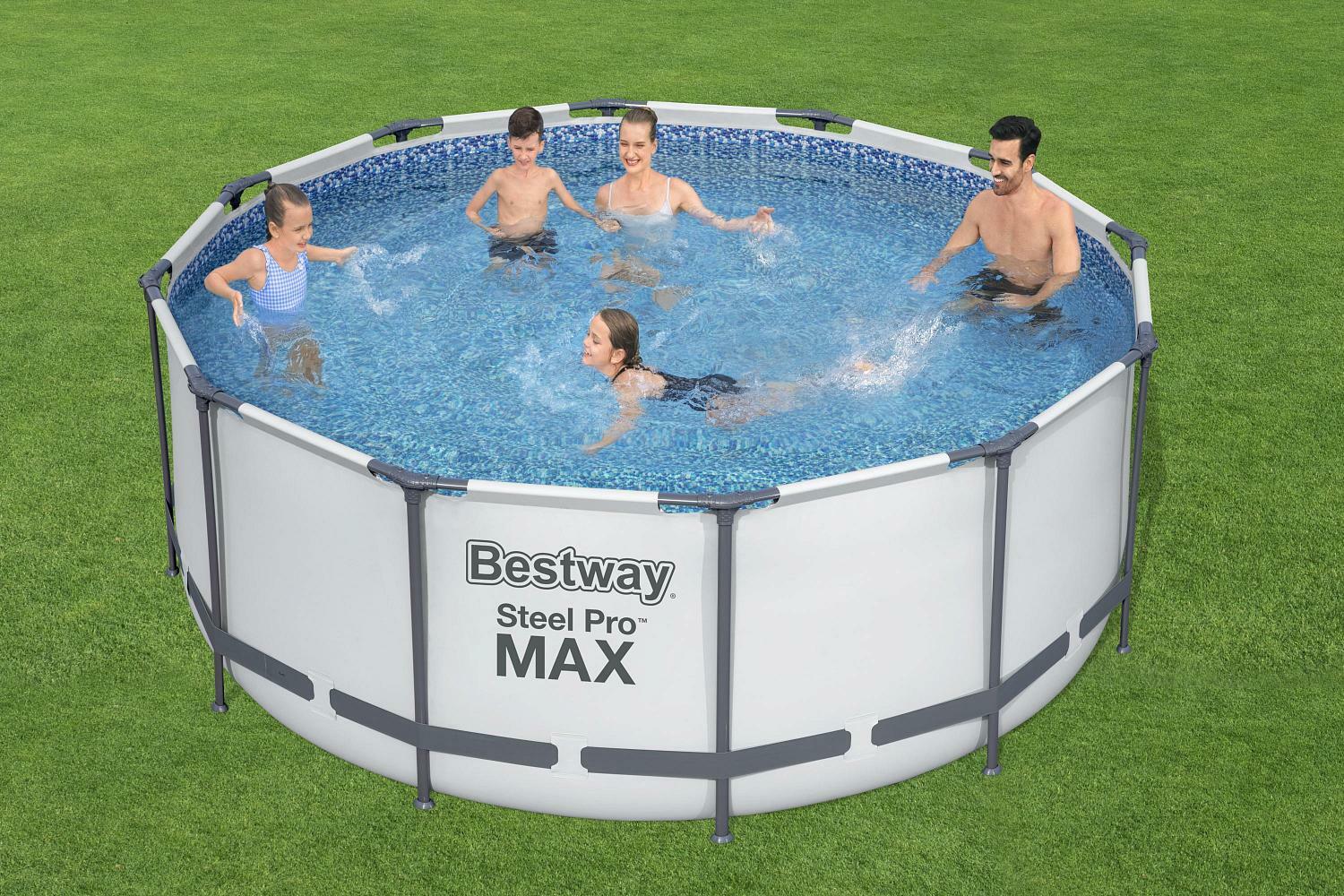 Каркасный бассейн max. Bestway 3.66. Каркасный бассейн Bestway Steel Pro Max 56418 366x366x100 см. Бассейн Бествей каркасный 366 на 122. Бассейн каркасный 366 х 100 см Steel Pro Max, 56260 Bestway.