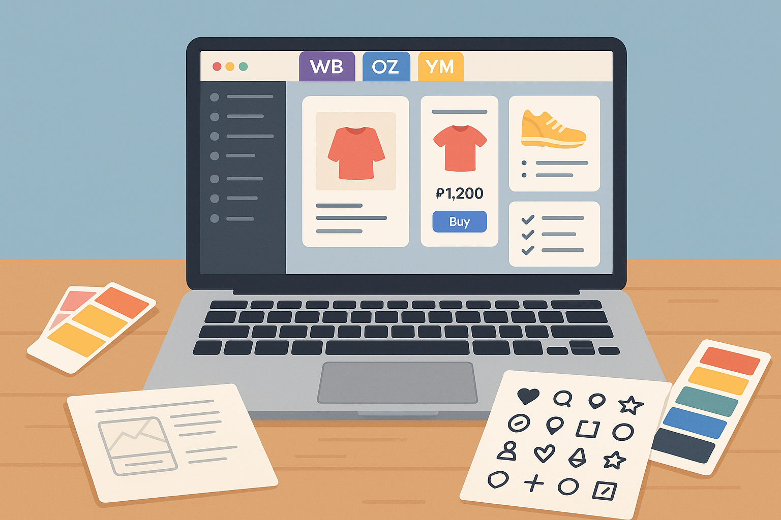 Чем занимается дизайнер карточек для маркетплейсов