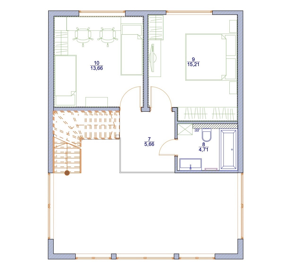Планировка 2 этаж
