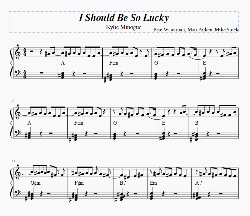 I Should Be So Lucky